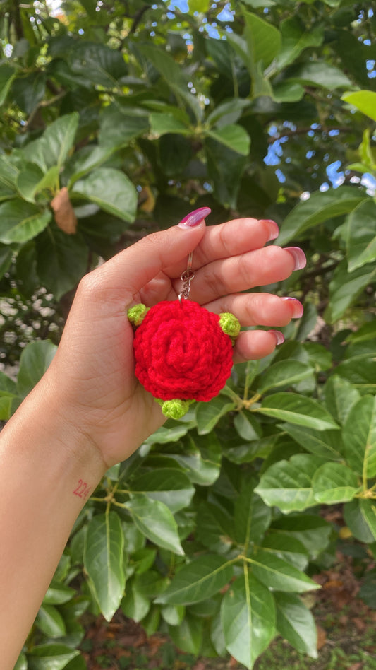 Rose keychain