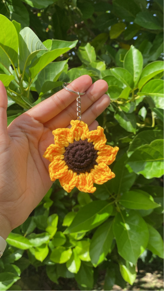 Sunflower Keychain